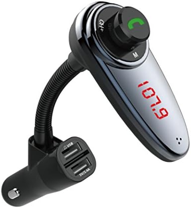 ZCITY Bluetooth Car FM Transmitter with Car Charger Supports USB & Support TF Card (FM30)