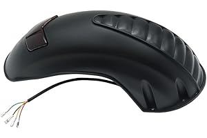 Amitor 10 Pouces Garde Boue Arrière avec LED Feux de Freinage pour Kugoo M4 / M4 Pro Trottinette Electrique