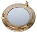 Produktbild Nostalgischer Spiegel Bullauge Messing Maritim 29cm