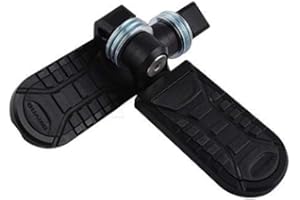 KYN For BMW R1250GS 2019-2020, R1250GS ADV 2019 2020, R1200GS LC 2013-2018, R1200GS LC ADV 2014-2018 Repose-pieds réglable de moto rotatifs de passager arrière (B-Noir)