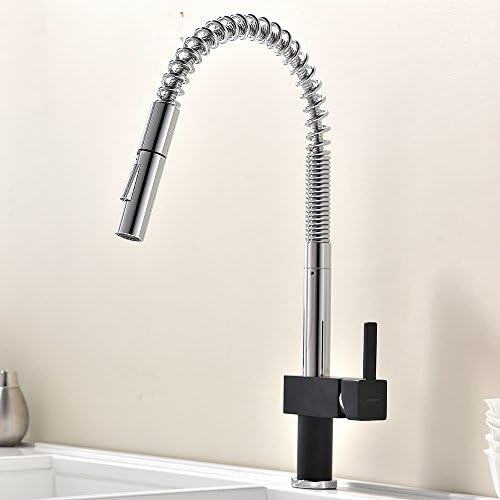 VCCUCINE Highly Recommended Pull Out Brass Handle Spray Spout Swivel Monobloc Kitchen Sink Tap, Pull Down Kitchen Mixer Taps