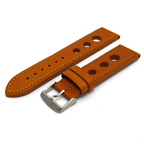 Grand Prix Qualitt Leder Uhrenarmband Farbige Naht-24mm hellbraun Grand Prix Qualitt Leder Uhrenarmband Farbige Naht-24mm hellbraun