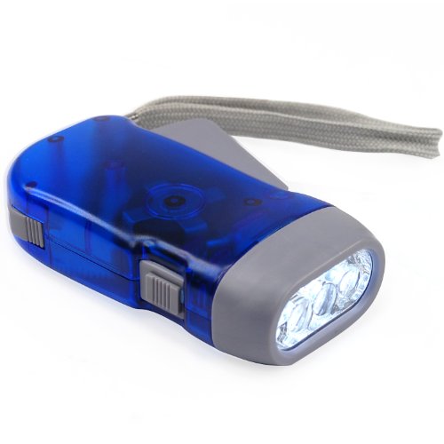 DIGIFLEX Batterielose LED-Taschenlampe mit Dynamo und 3 LEDs für Camping - 2