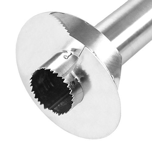 COM-FOUR® 3-in-1 Ananas Schneider – Schälen, Entkernen, Schneiden in einem Arbeitsvorgang! aus hochwertigem Edelstahl - 5