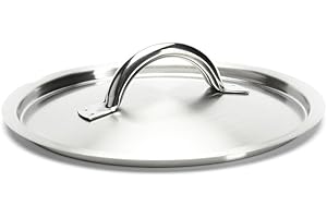 De Buyer - Couvercle en inox brossé PRIM'APPETY - 18 cm - Sans PFAS, Inox 18/10 Durable, Comptabile avec Toute la Gamme PRIM'APPETY, Plusieurs Diamètres disponibles, de 14 à 36 cm, En Inox Brossé