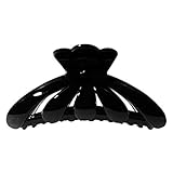OMYGOD Large Hair Claw Clip Clamp Hair Accessory - 10.3cm x 5cm x 4.5cm - Black