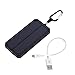 Produktbild iUcar 20000MAH Waterproof Solar Power Bank für Mobiltelefone mit Kabel - schwarz
