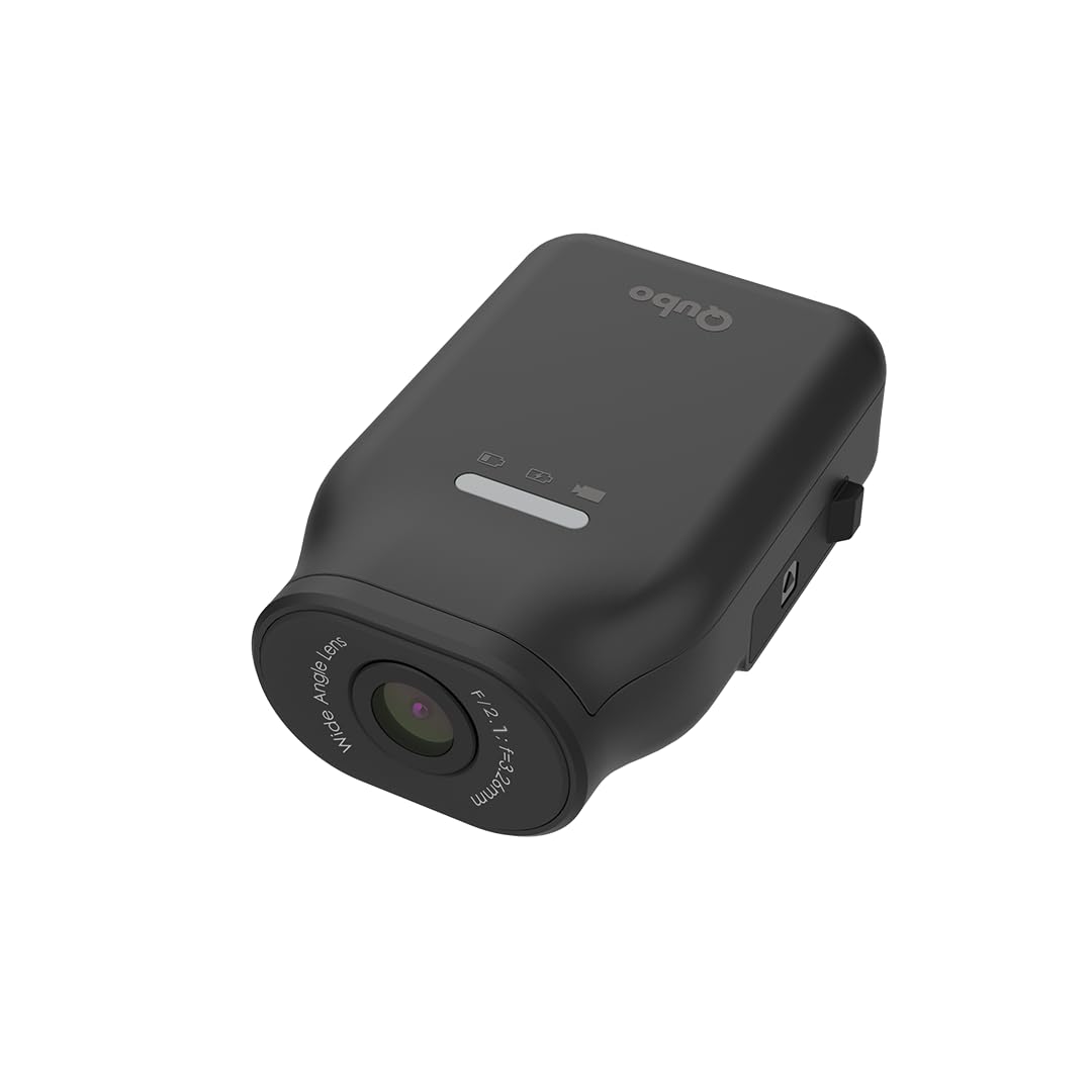 Qubo by Hero Group Smart Bike Cam Pro | 3MP 1296p | 2000 mAh | 124 Degree Wide Angle | Night Vision | for Motorcycles, Bicycl