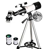 telescopio 40070 Control inalámbrico: incluye un adaptador para teléfono inteligente que facilita la exploración de la esencia del mundo a través de la pantalla y captura impresionantes imágenes celestes.