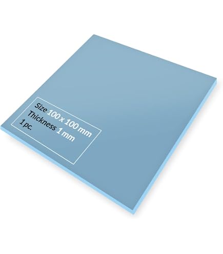 EC 360 Green Pad Termico In Silicone 100x100mm 1mm - 2,5 W/mK Per Chip RAM E CPU