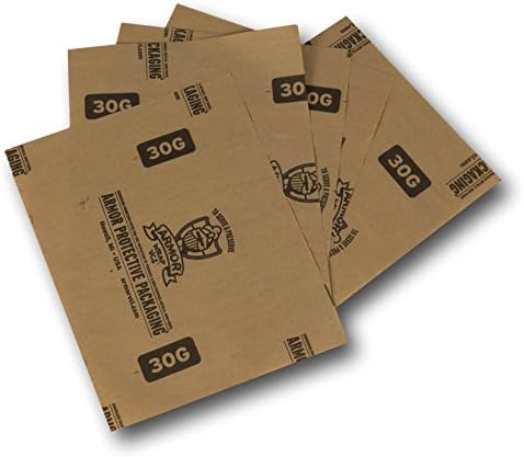 Armor Protective Packaging A30G0707 VCI Paper Prevents Rust, Corrosion On Ferrous and Non-Ferrous Metal, 7" X 7" Sheet, Blue (Pack of 1000)