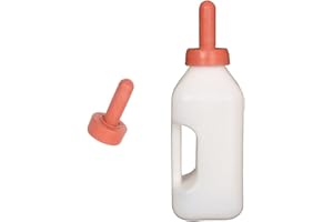 BAOBLAZE non-brand 2L Botella de Leche para Animal Engrosado Biberón para Becerro de Vaca + Tetina de Caucho Natural