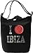 Produktbild I Love Ibiza Leinwand Tagestasche Canvas Day Bag| 100% Premium Cotton Canvas| DTG Printing|