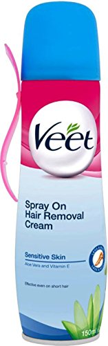 Veet Spray On Hair Removal Cream - Normal Skin, 150 ml