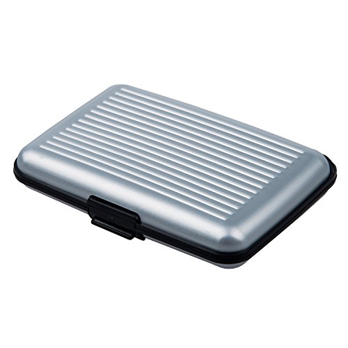 Preisvergleich Produktbild REFURBISHHOUSE Alu Wasserdichte Kreditkarten Visitenkarten Etui Case Tasche Box Huelle Kartenbox Aufbewahrungsbox Silber