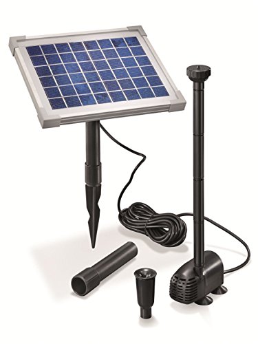 Solar Teichpumpe 5 Watt Solarmodul 470 l/h Förderleistung 0,9 m Förderhöhe Komplettset Gartenteich, 101012