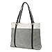 Produktbild Aiteen Damen Tote Henkeltasche Canvas Shopper Bag Handtasche Tote Bag (Grau)