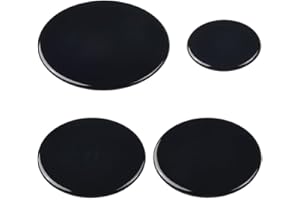 Daaxing Lot de 4 capuchons universels pour brûleur à gaz, 1 petit diamètre 55 mm, 2 moyennes 75 mm, 1 grand diamètre 100 mm (plat)