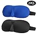 Produktbild 2pcs Schlafmaske, Augenmaske Nachtmaske Verstellbarem Gummiband Seide Geruchneutral Schlafbrille
