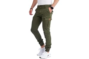 Styleko Herren Hosen Cargohose Herren Casual Slim Fit Cargohose aus Baumwolle Outdoorhose männer Chino Hose Freizeithose Jogging treckking Hose Sporthose|6 Taschen 8002