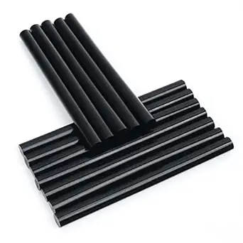 Black : Neitsi Set of 12 Professional Hair Extensions Keratin Gun Bond Glue Sticks (Black)