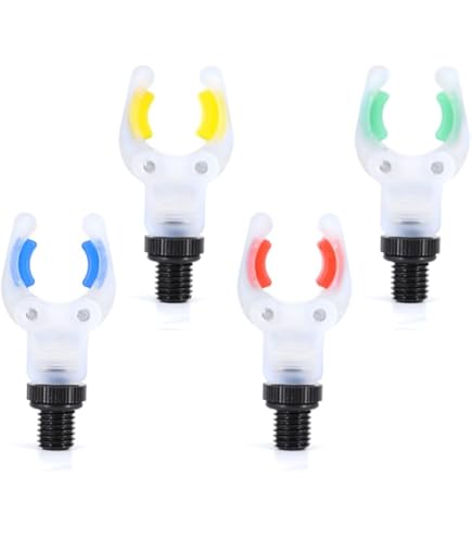 4 Poggiacanna Da Pesca In Gel Di Silice Con Attacco M3/8, Supporti Morbidi Per Canne Da Pesca, Accessori Per Canna Da Pesca, Colore Verde Militare