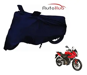 Auto Hub Water Resistant Bike Cover for Bajaj Pulsar AS 200 - Navy