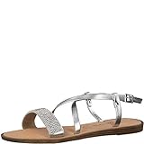Verschluss: Schnalle Tamaris 1-1-28109-22 Damen Riemchensandale,Sandale,Sandalette,Sommerschuh,bequem,flach,Silver,42 EU
