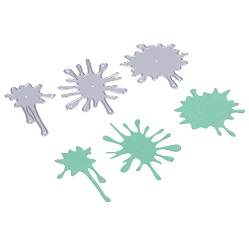 Amazingdeal365 3 PCS Feuerwerk Metall Form Schablonen Schneiden DIY Dekor Sammelalbum Karten Buchzeichen Lesezeichen als Geschenk für Freunde Geburtstag Kinder,Kindergarten Hobby Schule Handarbeit Unterricht usw. Ein tolles Geschenk! - 5