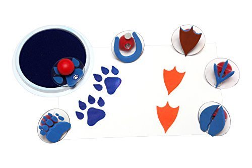 Center Enterprise CE6761 READY2LEARN Giant Animal Paw Print Stamps (Pack of 6) by Center Enterprise