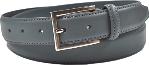 Preisvergleich Produktbild Ashford Ridge Mens 30mm Leder gürtel - Grau Mittlerer