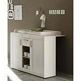 trendteam BZL60557 Babyzimmer Komplett Set Landhausstil weiss Pinie Struktur - 3