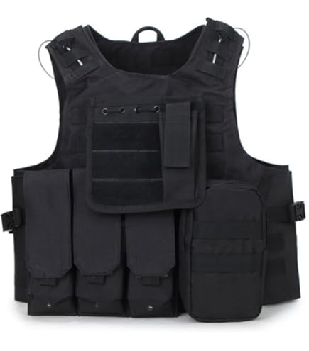 Yzpacc Airsoft Halfgezichtsmasker met bril en patch-hoedset, tactische maskers, volledig gezicht, oorbeschermende baseballpet voor CS Halloween en spel (ACU, 3 stuks