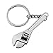 Price comparison product image AOLVO Mini Wrench Keychain Metal Split Key Ring - Creative Tool Wrench Spanner Key Chain Adjustable for Connecting Keys Small Pendants