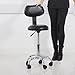 Low Back Swivel Salon Stool - Black
