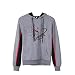 Produktbild KODASKIN-EU Motorrad 100% Baumwolle Kapuzenpullover CBR650F Unisex Anpassbare Männer Lässig Sweatshirt Lange Ärmel Rundhals Mode Herbst Winter Warm Kapuzenpulli (Grau, XL)