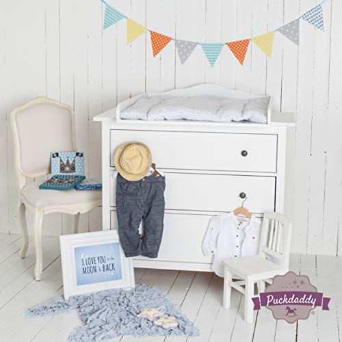 Preisvergleich Produktbild Puckdaddy Wickelaufsatz "Wolke 7" für IKEA Hemnes / Songesand Kommode