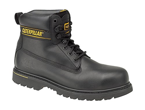 Caterpillar CAT Holton SB Unisex Leather Boots Black - 15 UK