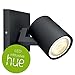 Produktbild Philips Hue White Ambiance Runner - LED-Deckenleuchte 1er Spot, Erweiterung, schwarz | AMAZON ECHO & APPLE HOMEKIT kompatibel, schwenkbar | Wandleuchte Küchenleuchte Schlafzimmerleuchte