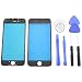 Produktbild iPhone 6 Display Frontglas Front Glas mit Rahmen (vormontiert) + 8-teilig Werkzeug Set + OCA Kleber Schwarz Mittelrahmen Kleber Touch Scheibe - ToKa-Versand®