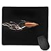 Produktbild Mouse Pad Bullet Flying Funny Pattern Rectangle Rubber Mousepad 8.66 X 7.09 Inch Gaming Mouse Pad with Black Lock Edge