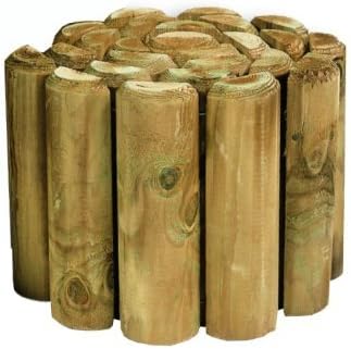 VALUE PACK OF 4 - 9" Log Rolls **SAVE ON POSTAGE** Lawn Border Edging (1.8m Long)