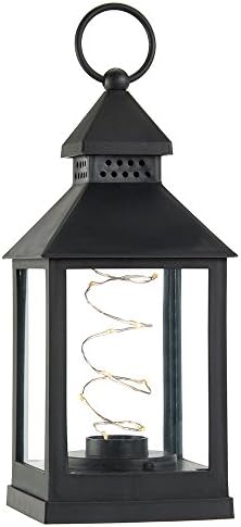 Warm White LED Traditional Style Coach Lantern Battery Operated Indoor & Outdoor Use