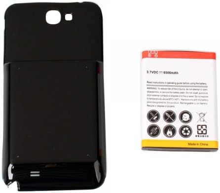 6500mAh Extended Battery with Black Cover for Samsung Galaxy Note 2 / N7100