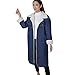 Produktbild Subfamily Daunenjacken für Damen, Jeans Steppjacke Frauen Langarm Plus SAMT Verdickung Denim Outcoat Wind Warme Jeans Outwear Lamm Plush Verdicken Jeansjacke Lange Winter Warm (Dunkelblau, XL)