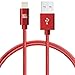 Produktbild iPhone-Ladekabel, langes von MFi Apple zertifiziertes schnelles und stark geflochtenes Lightning-Kabel von Lax für iPhone 7/7 Plus/6s/6/SE/iPad Air 2/Air/Mini 4/Pro