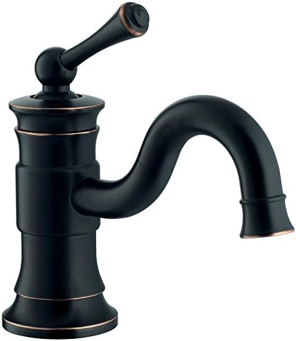 Retro Bathroom Wash Basin Sink Monoblock Mono Tap Mixer Black Browned Brown Edged Sanlingo