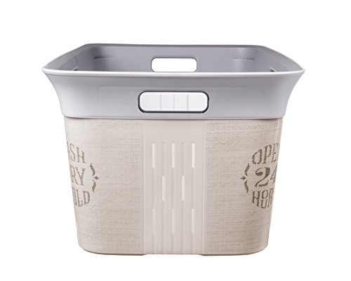 Wäschetruhe Wäschekorb Wäschepuff mit Belüftung Moda Deluxe 45 Liter mit 4 Griffen Wäschesammler - 3