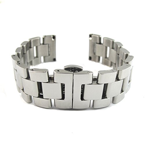MapofBeauty Luxus Edelstahl Armbanduhr-Uhren Uhrenarmband mit Sicherheitsdruckknopfschließe Unsichtbare Schließe( Silber&20 Millimeter) MapofBeauty Luxus Edelstahl Armbanduhr-Uhren Uhrenarmband mit Sicherheitsdruckknopfschließe Unsichtbare Schließe( Silber&20 Millimeter)