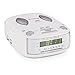Produktbild auna Dreamee • Radiowecker • CD-Player • Radio • Weckfunktion • Dual-Alarm • Sleep-Timer • Schlummerfunktion • UKW -Tuner • Uhrzeitanzeige • Stereo-Lautsprecher • Kopfhörerausgang • Weiß
